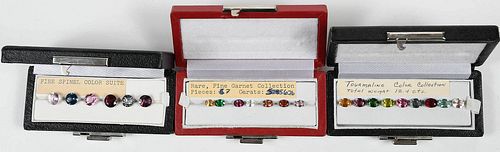 Three Boxed Sets of Loose Gemstones