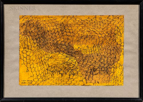 Mirko Basaldella (Italian, 1910-1969) Abstract in Yellow