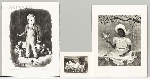 Three Lithographs Published by Associated American Artists