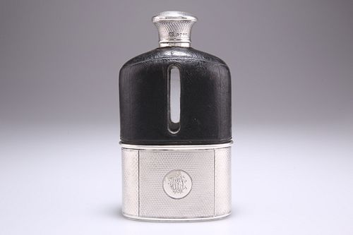 A VICTORIAN SILVER HIP FLASK, by William Thomas Wright & Fr