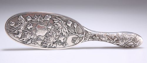 A CHINESE EXPORT SILVER HAND-MIRROR, by Luen Hing, Shanghai