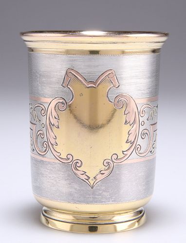 A 19TH CENTURY GERMAN SILVER-GILT BEAKER CUP, by Koch & Ber