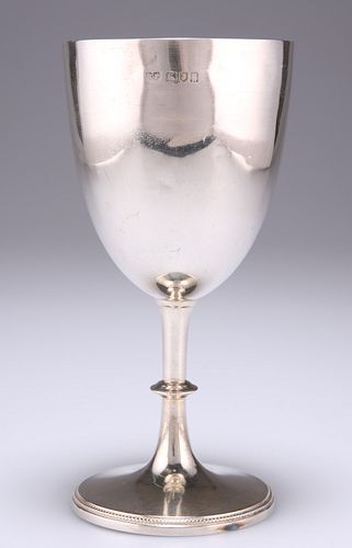 A GEORGE V SILVER GOBLET, by Robert Pringle & Sons, London 