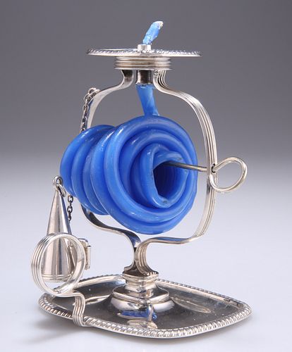 A RARE GEORGE III SILVER WAX JACK, by William Tucker & Co, 
