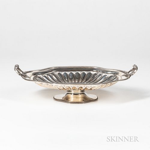 French Sterling Silver Open Raised Serving Dish