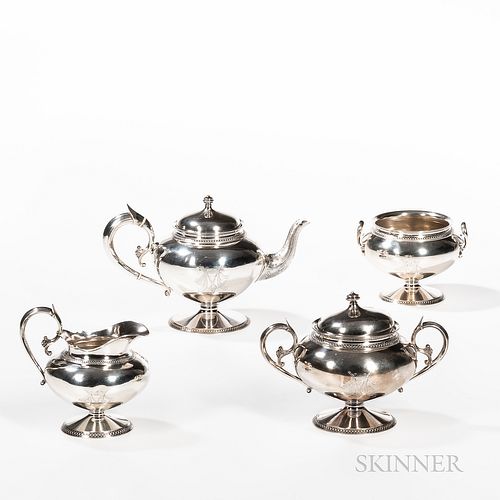 Gorham Four-piece Sterling Silver Tea Set