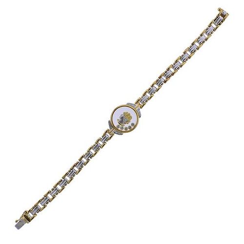 18k Gold Floating Diamond Crystal Bracelet