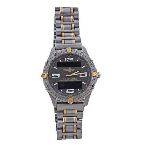 Breitling Aerospace Titanium Gold Watch F75362