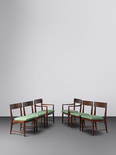 Edward Wormley
(American, 1907-1995)
Set of Six Dining Chairs