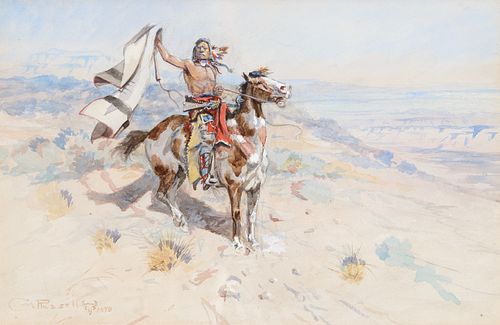 Charles M. Russell (1864–1926) — Indian on a Pinto (1898)