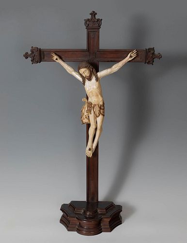 Indo-Portuguese school, XVII century.
"Crucified Christ".