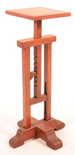 Mixed Wood Adjustable Candle Stand.