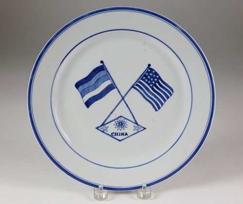Republic of China and USA Friendship Plate, circa 1912-1949