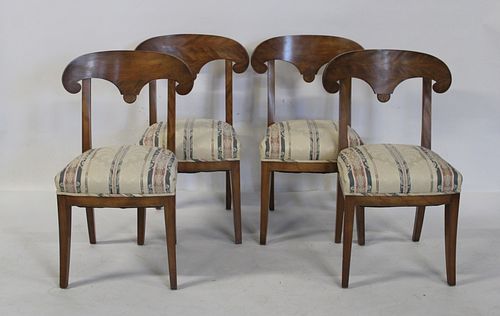 Set Of 4 Biedermeier Chairs.