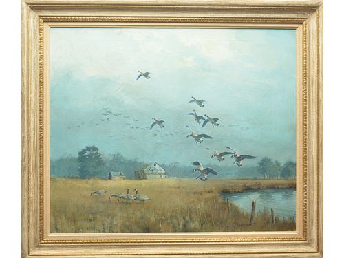 Oil on canvas, George Browne (1918-1958).