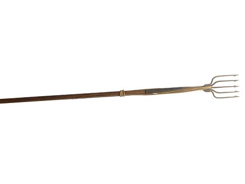 Fishing spear, owned by Ed Irwin and used on Lake Chautauqua, New York, circa 1900.
