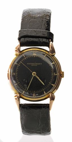 A gentlemen's 18ct gold Vacheron Constantin mechanical strap watch, c.1940,