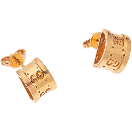 PAIR OF STUD EARRINGS IN 18K PINK GOLD, GUCCI Weight: 4.2 g