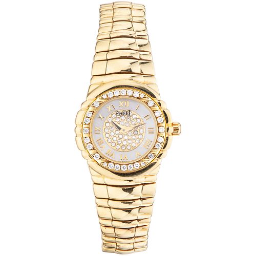 PIAGET TANAGRA LADY WATCH WITH DIAMONDS IN 18K YELLOW GOLD REF. 16031 M 401 D  Movement: quartz. Weight: 83.7 g