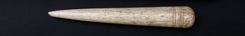 Sailor Crafted Antique Whalebone Fid, circa 1860