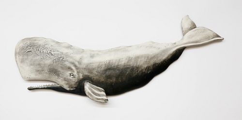 Sunny B. Wood Contemporary Whale Plaque