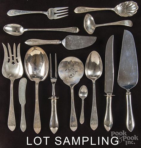 Miscellaneous sterling silver flatware, 93.75 ozt.