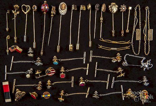 Pins and tie accessories.