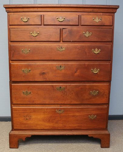 Chippendale semi tall chest.