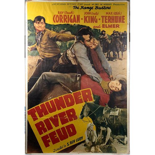 Thunder River Feud (Monogram, 1942) Western Movie Poster