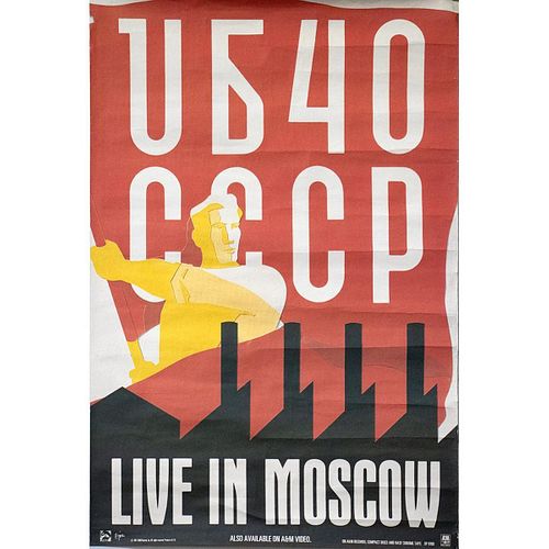 UB40 Live in Moscow Poster