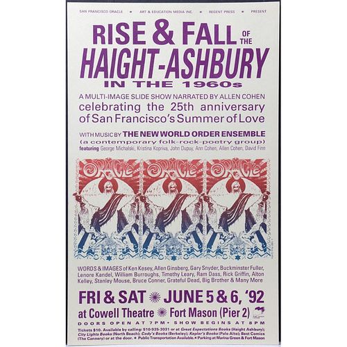 (18) Rise & Fall of the Haight-Ashbury in the 1960s Original Psychedelic Handbills