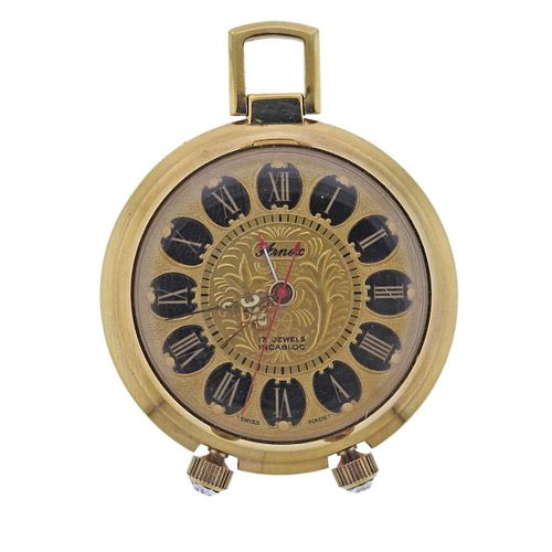 1970s Arnox Incabloc Alarm Travel Clock Watch 