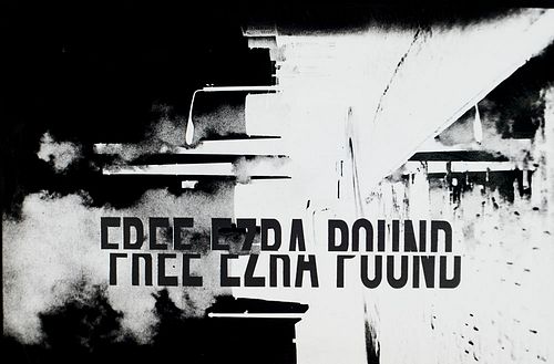 Gerz, Jochen 5 photographic pieces. Free Ezra Pound. Mit 1 Originalphotographie. Krakau, Galerie Potocka, 1990.