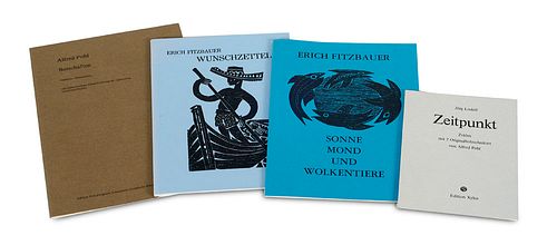   Sammlung von 4 Werken von Alfred Pohl, darunter 1 Künstlerexemplar und eine Vorzugsausgabe. Mit zahlreichen OGraphiken.