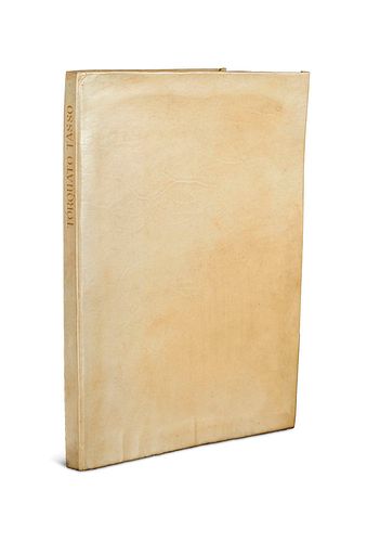 Goethe, Johann Wolfgang von Torquato Tasso. Ein Schauspiel. Druck in Schwarz und Rot. Hammersmith, Doves Press, 1913. 7 w. Bll., 163 S., 8 w. Bll. Gr.