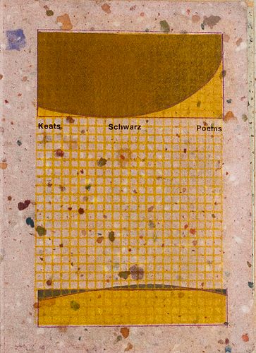 Keats, John Poems. Mit Lithographien von Robert Schwarz. 64 S. (Mainz), 1995. 8° Mit verschiedenen Japanpapieren handgebundener Einband von Nicole Sch