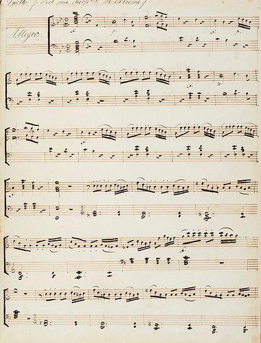   "Sammelband mit handschriftlich verfassten Musikstücken, die im Paris des frühen 19. Jahrhunderts populär waren, darunter einigen aus Opern von Moza
