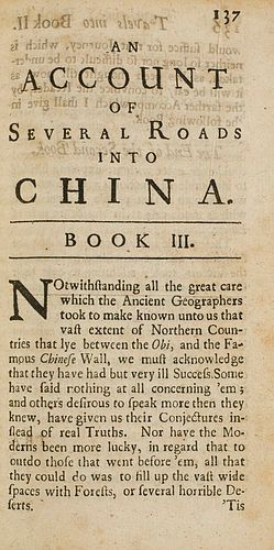 Avril, (Philippe) Travels into divers Parts of Europe and Asia, Undertaken by the French King's Order to Discover a New Way by Land Into China. Contai