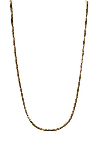 A 9ct gold foxtail link chain,