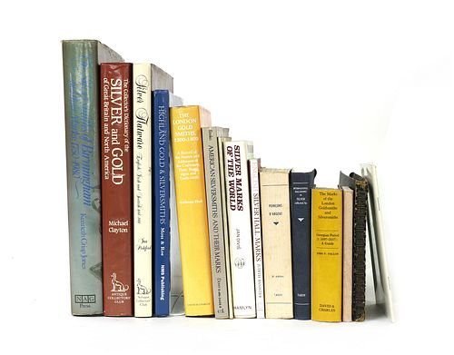 A collection of silver reference books,
