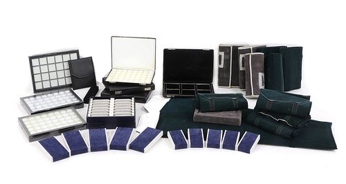 A quantity of jewellery travel cases,