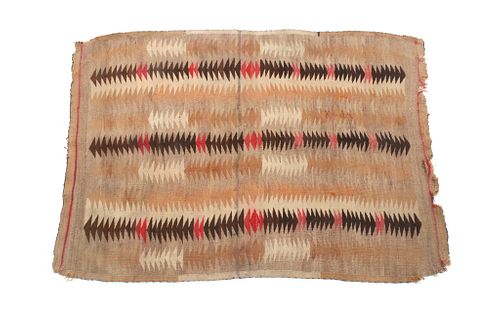 Early Navajo Stepped Chinle Rug c. 1890-1910