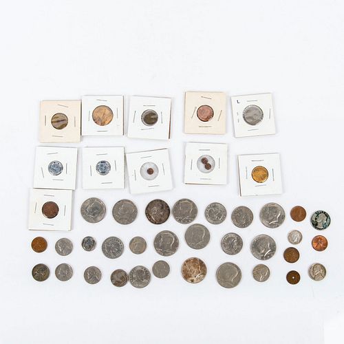Group of Us Related Dollar Coins and Tokens