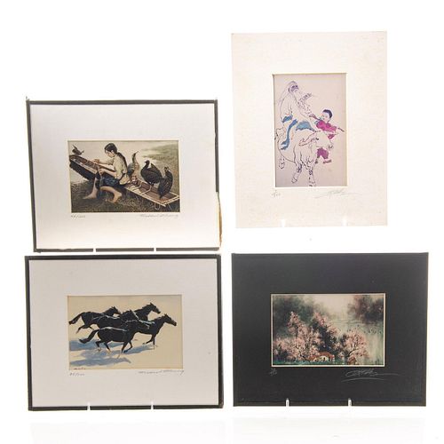 4 Limited Edition Asian Art Prints