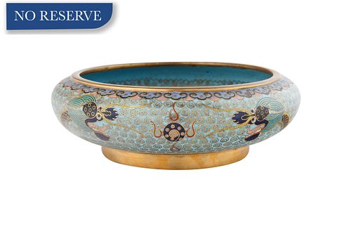 2ND QUARTER OF THE 20TH CENTURY CHINESE CLOISONNE ENAMEL DRAGON BOWL