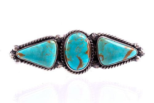 Navajo A. Largo Sterling Silver & Turquoise Ring