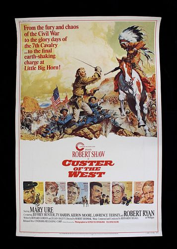 Original 'Custer of the West' Movie Poster 1967