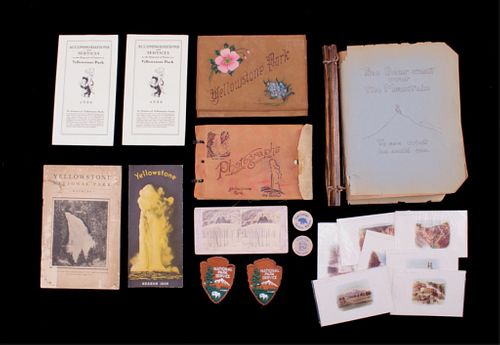 Collection of Yellowstone Park Memorabilia
