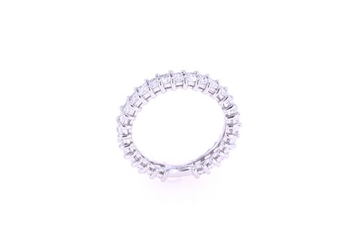 Luxury Radiant Diamond & Platinum Unity Ring