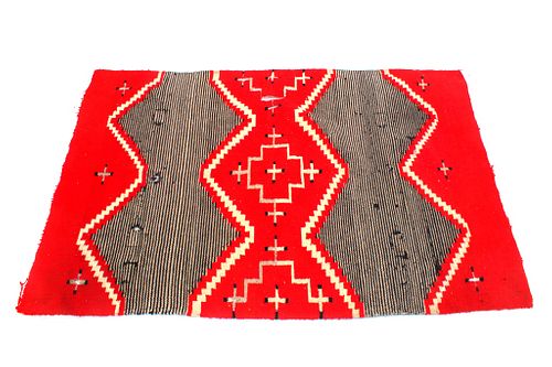 Navajo Third Phase Chief's Blanket Rug 1900-1950's